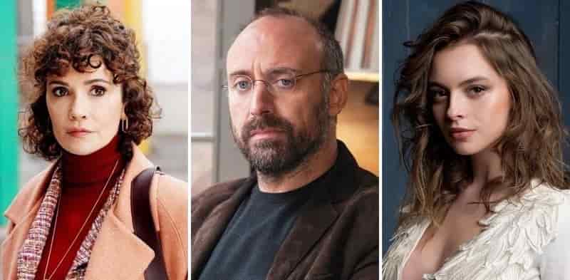Halit Ergenç melis sezen dizi disney turkish series 2023 numen-min Halit Ergenç during a statement about the earthquake in Turkey, wearing a black jacket with a bunch microphones on a stand