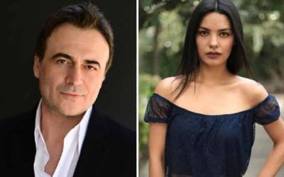 Hazal Filiz Küçükköse and Kutsi in Üvey Anne (2023) ATV