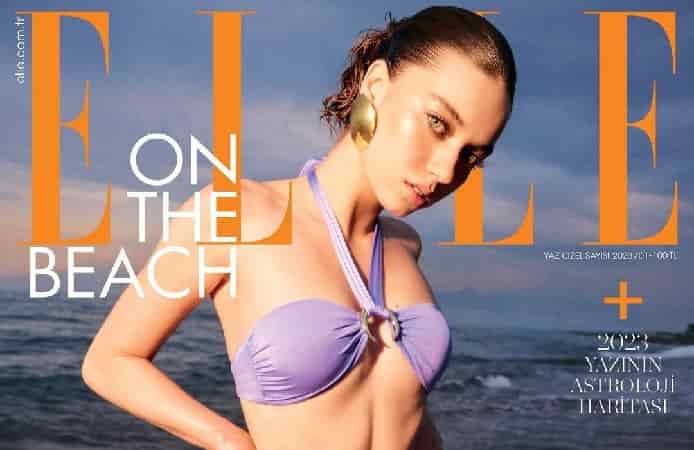 Afra Saraçoğlu shines on the cover of ELLE Magazine
