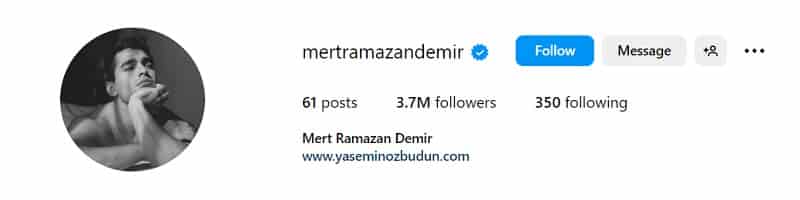 Mert Ramazan Demir instagram followers-min