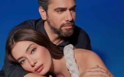 Neslihan Atagül and Kadir Doğulu at Turkish Drama Gala